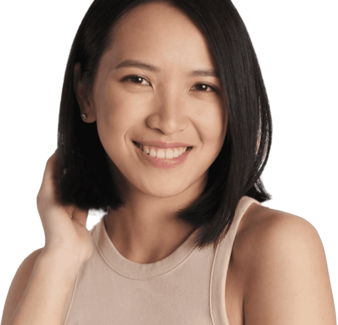 Smiling Asian Woman's Face